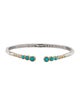 Three Stories Turquoise & Diamond Cuff Bracelet