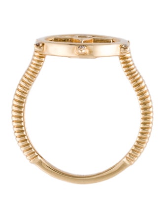 Three Stories 14K Hamsa and Star of David Double Sided Flip Ring