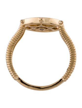 Three Stories 14K Sapphire & Diamond Hamsa & Star of David Double Sided Flip Ring