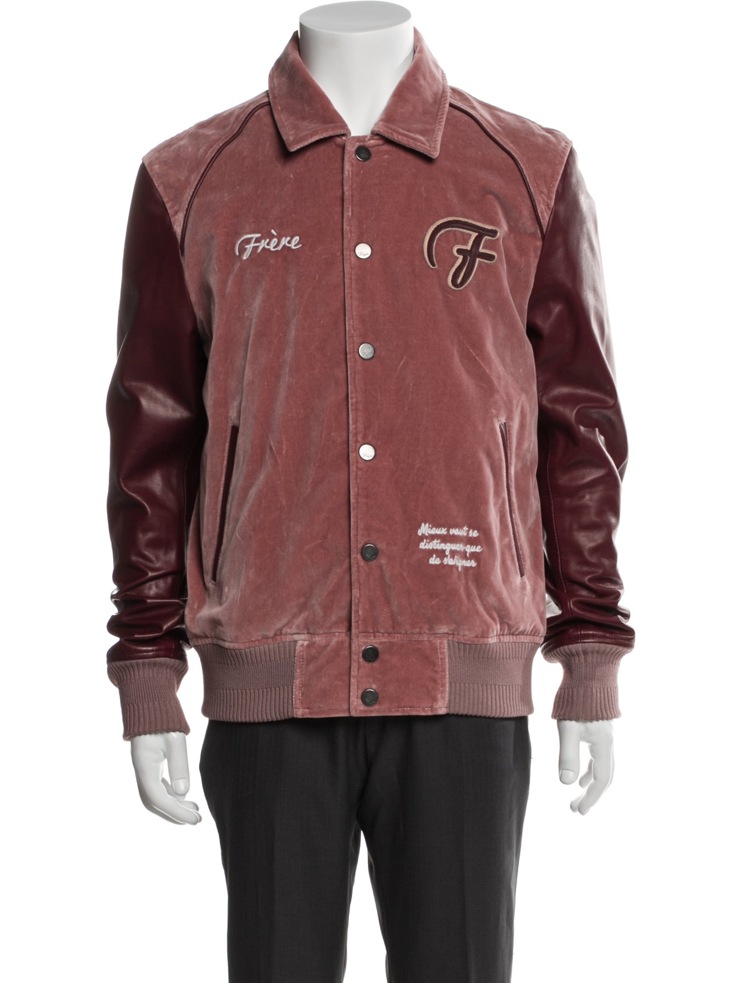 Frère Colorblock Pattern Denim Jacket