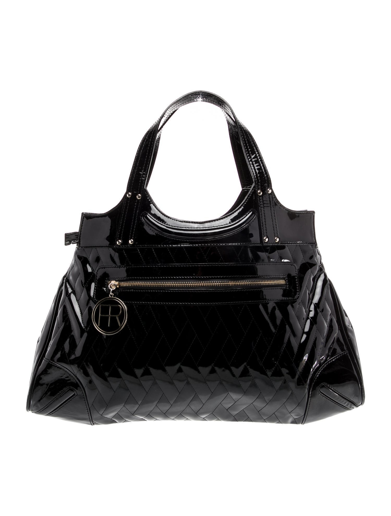 Felix Rey Patent Leather Top Handle Bag