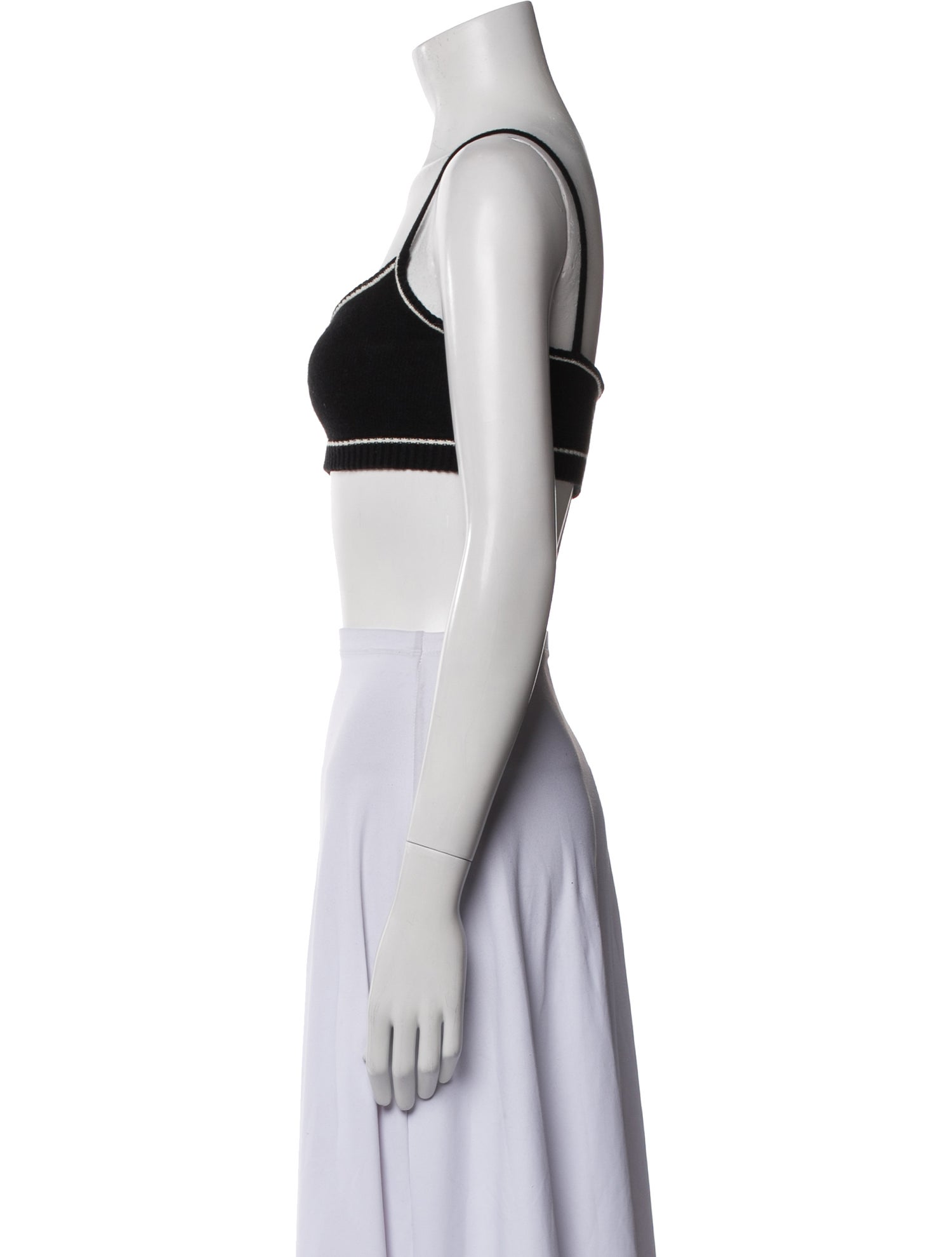 Gigi Wool Square Neckline Crop Top