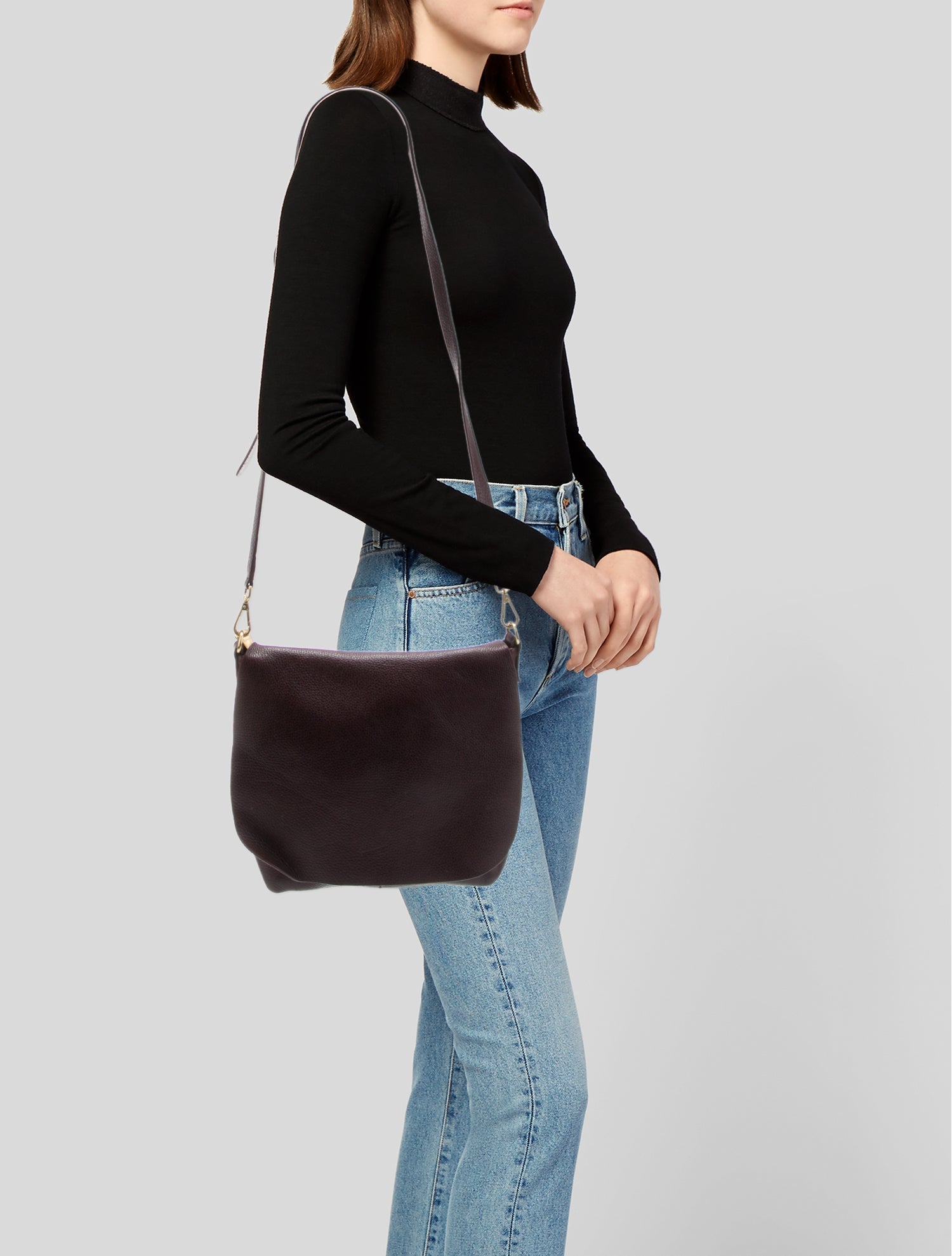 Gigi Leather Messenger Bag