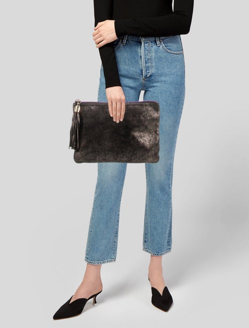 Gigi Suede Clutch
