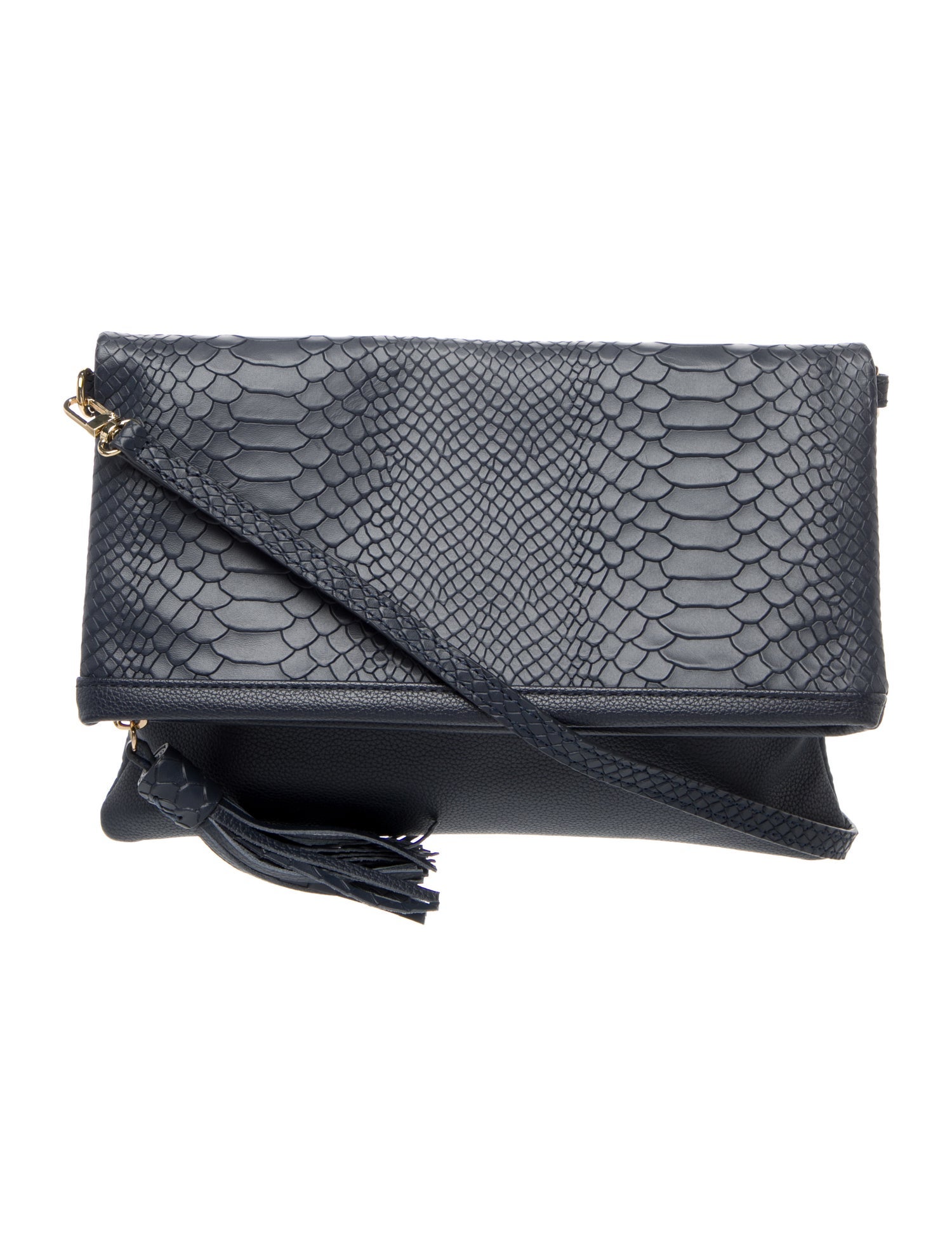 Gigi Embossed Leather Shoulder Bag