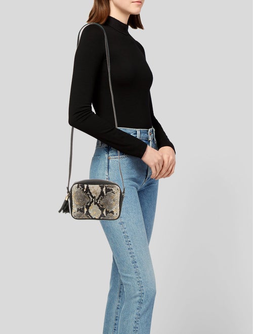 Gigi Embossed Leather Crossbody Bag