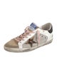 Golden Goose Leather Printed Sneakers