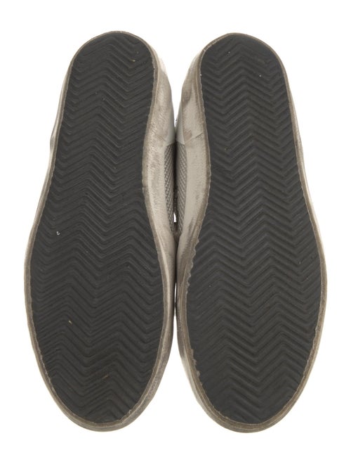 Golden Goose Leather Printed Sneakers