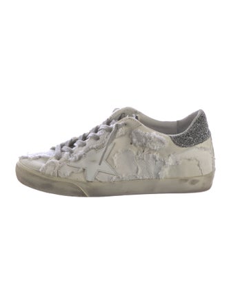 Golden Goose Canvas Printed Sneakers