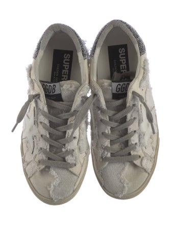 Golden Goose Canvas Printed Sneakers