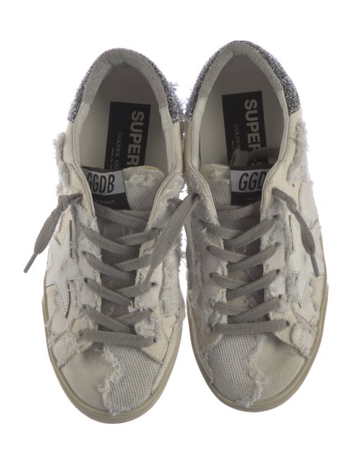 Golden Goose Canvas Printed Sneakers