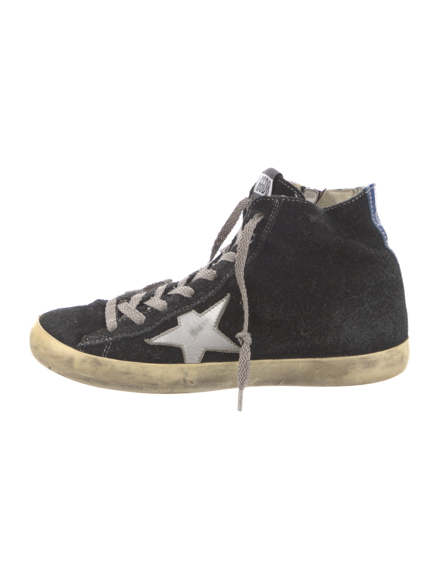 Golden Goose Suede Printed Sneakers Black Sneakers, Shoes WG5120533
