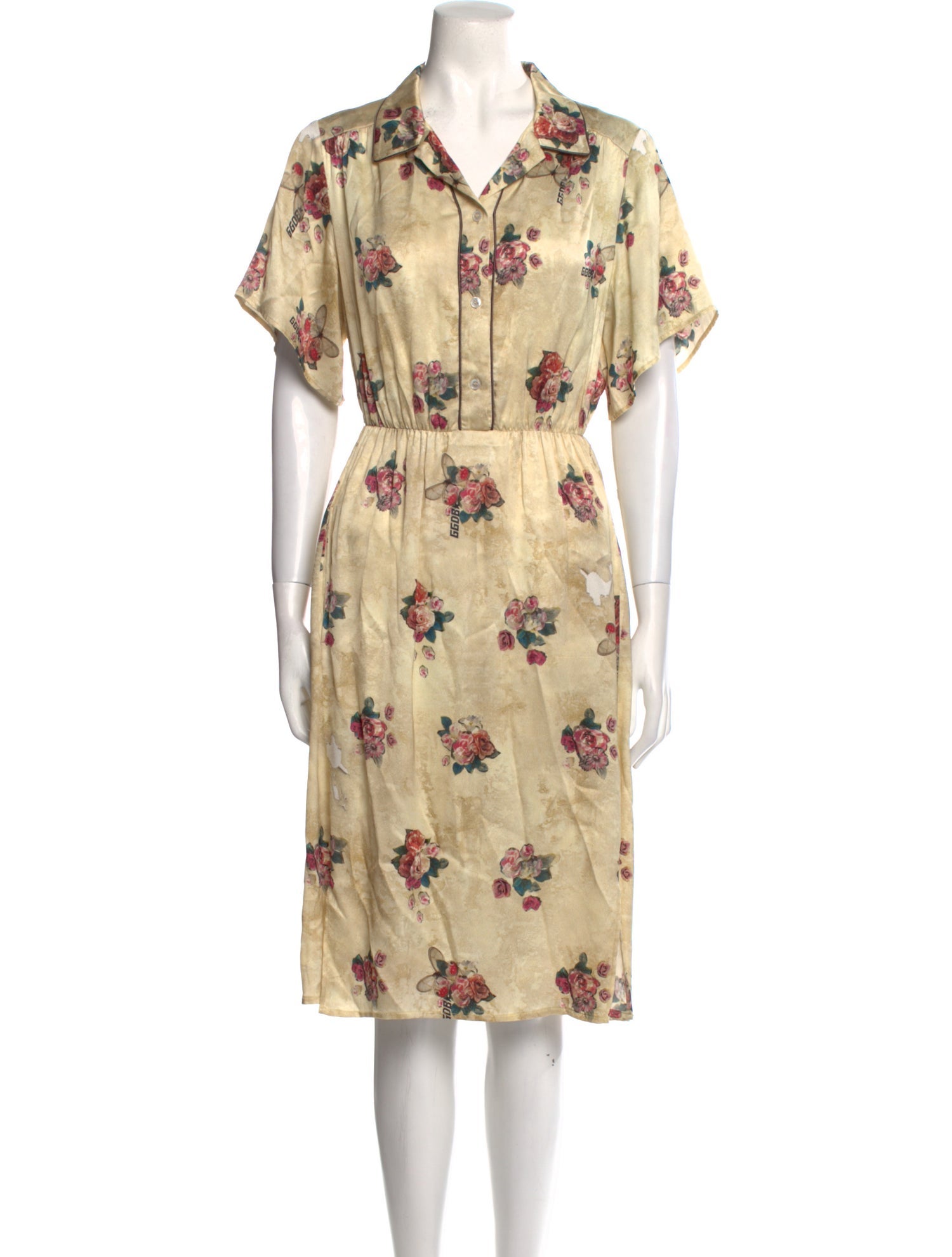 Golden Goose Floral Print Knee-Length Dress