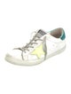 Golden Goose Leather Printed Sneakers