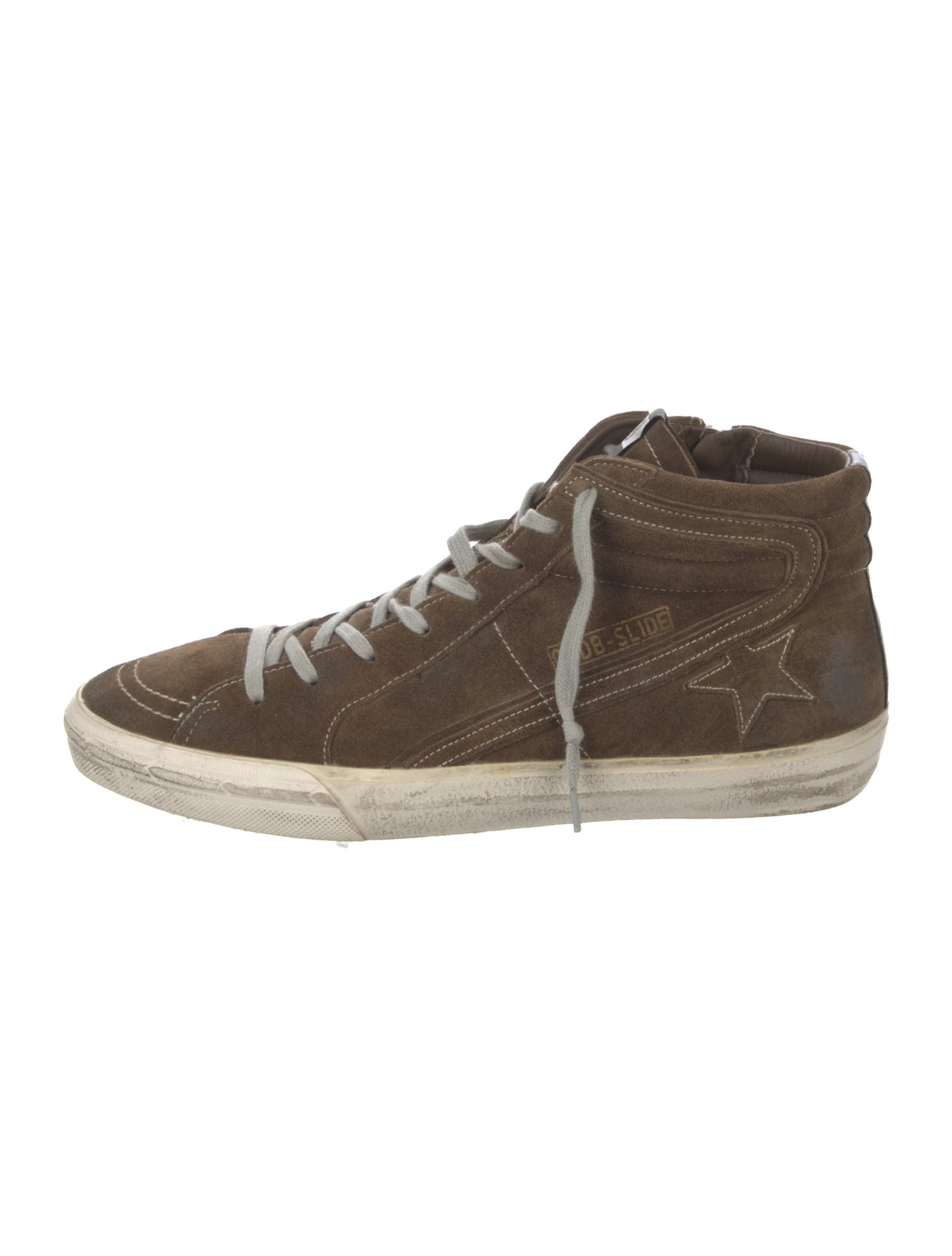 Golden Goose Suede Distressed Accents Sneakers