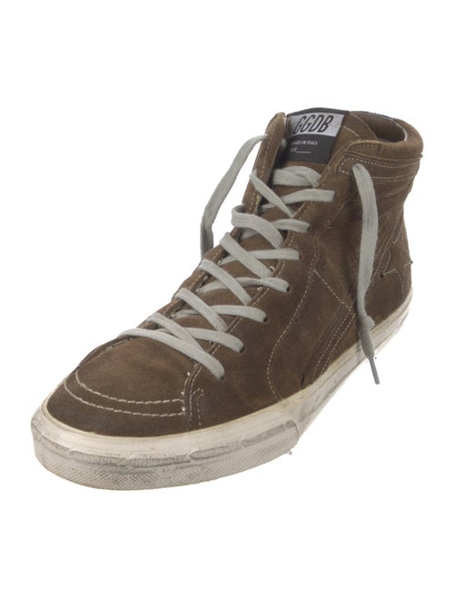 Golden Goose Suede Distressed Accents Sneakers