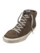 Golden Goose Suede Distressed Accents Sneakers