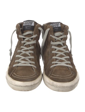 Golden Goose Suede Distressed Accents Sneakers