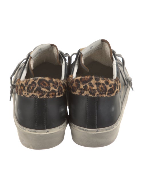 Golden Goose Leather Animal Print Sneakers
