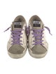 Golden Goose Leather Printed Sneakers