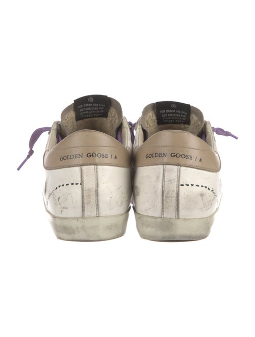 Golden Goose Leather Printed Sneakers