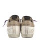 Golden Goose Leather Printed Sneakers