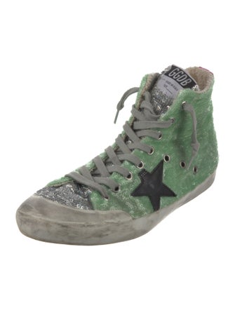 Golden Goose Sequins Printed Sneakers