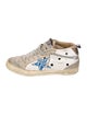 Golden Goose Leather Printed Sneakers