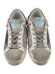 Golden Goose Leather Printed Sneakers