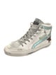 Golden Goose Leather Printed Sneakers