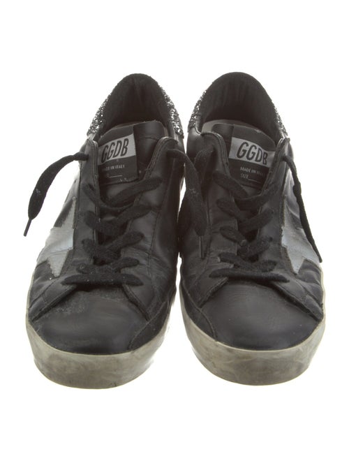 Golden Goose Leather Printed Sneakers