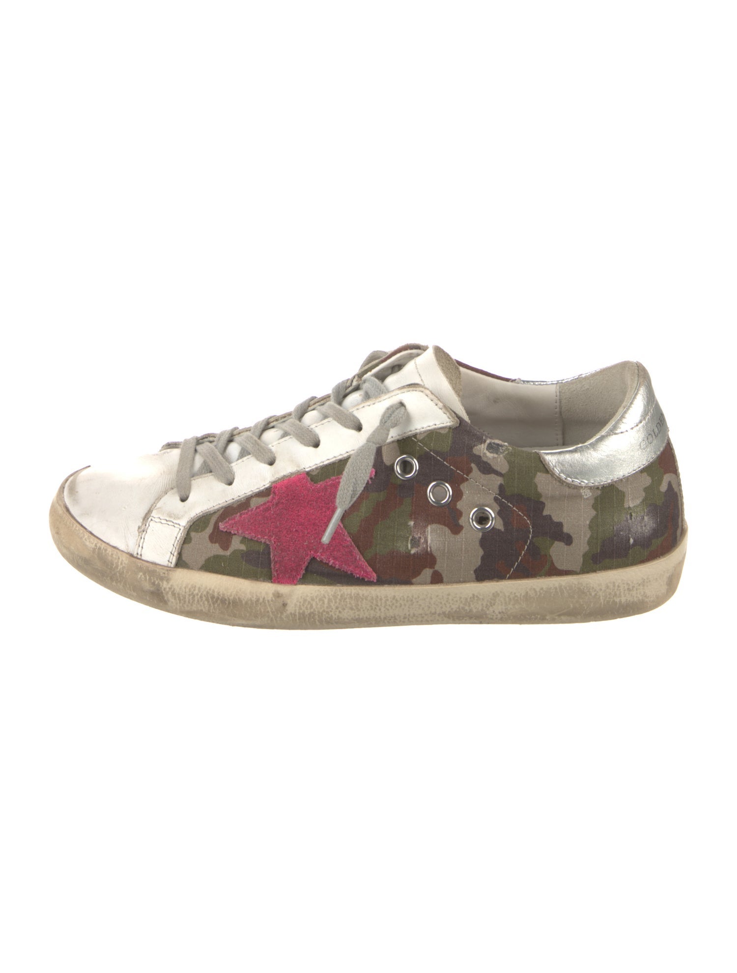 Golden Goose Canvas Printed Sneakers
