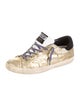 Golden Goose Leather Printed Sneakers