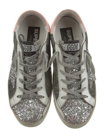 Golden Goose Glitter Printed Sneakers