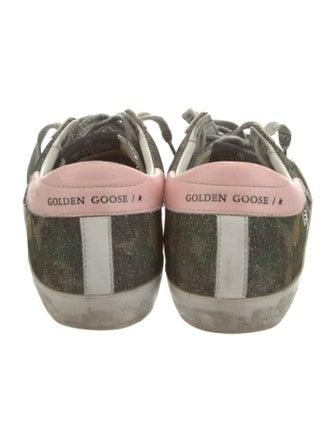Golden Goose Glitter Printed Sneakers