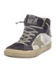 Golden Goose Leather Printed Sneakers