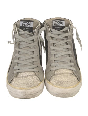 Golden Goose Glitter Printed Sneakers
