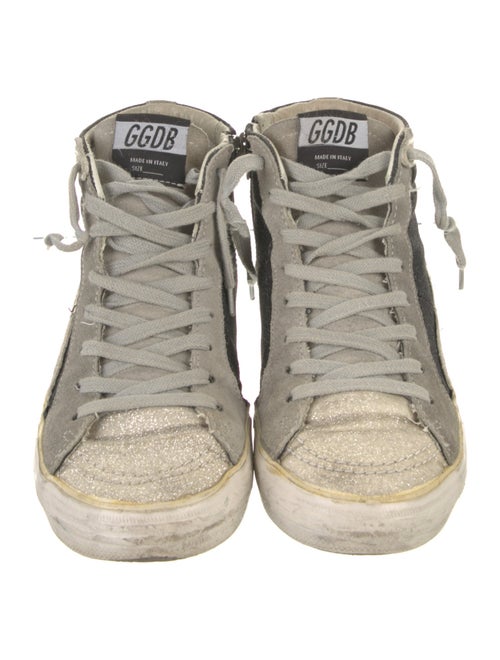 Golden Goose Glitter Printed Sneakers