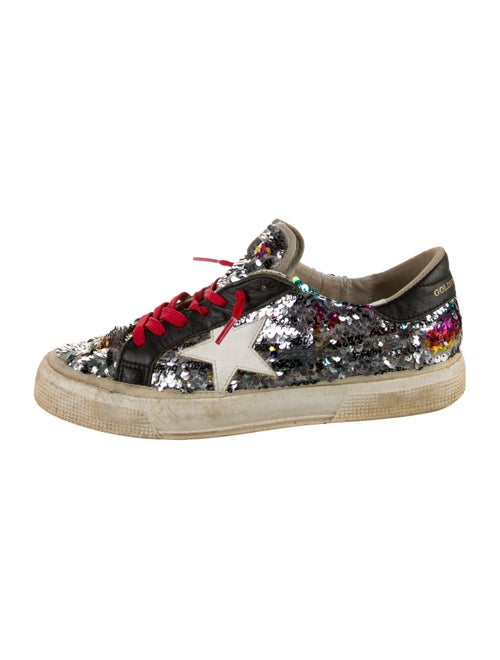 Golden Goose Sequins Printed Sneakers