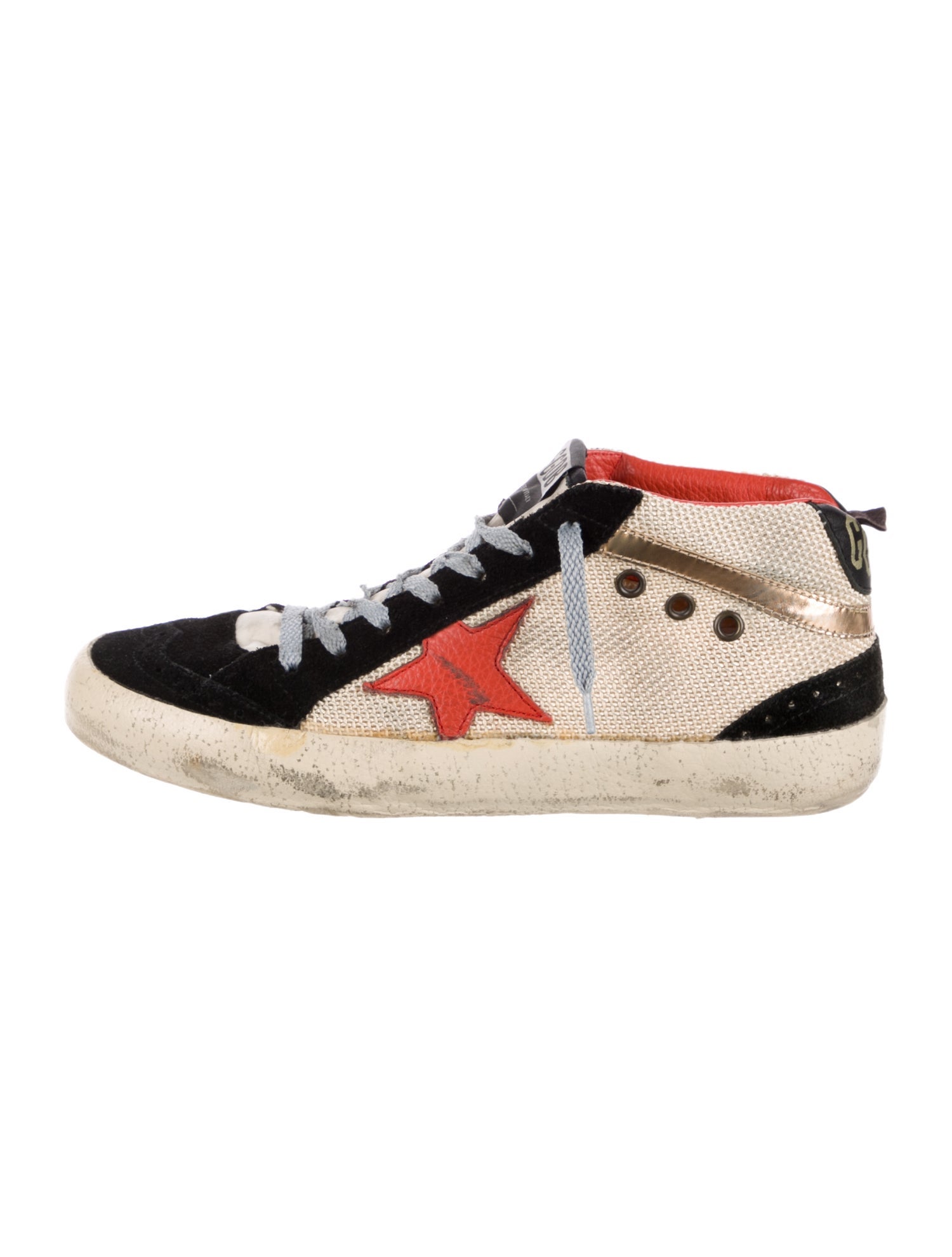 Golden Goose Colorblock Pattern Sneakers