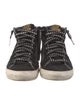 Golden Goose Leather Printed Sneakers