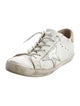 Golden Goose Leather Printed Sneakers