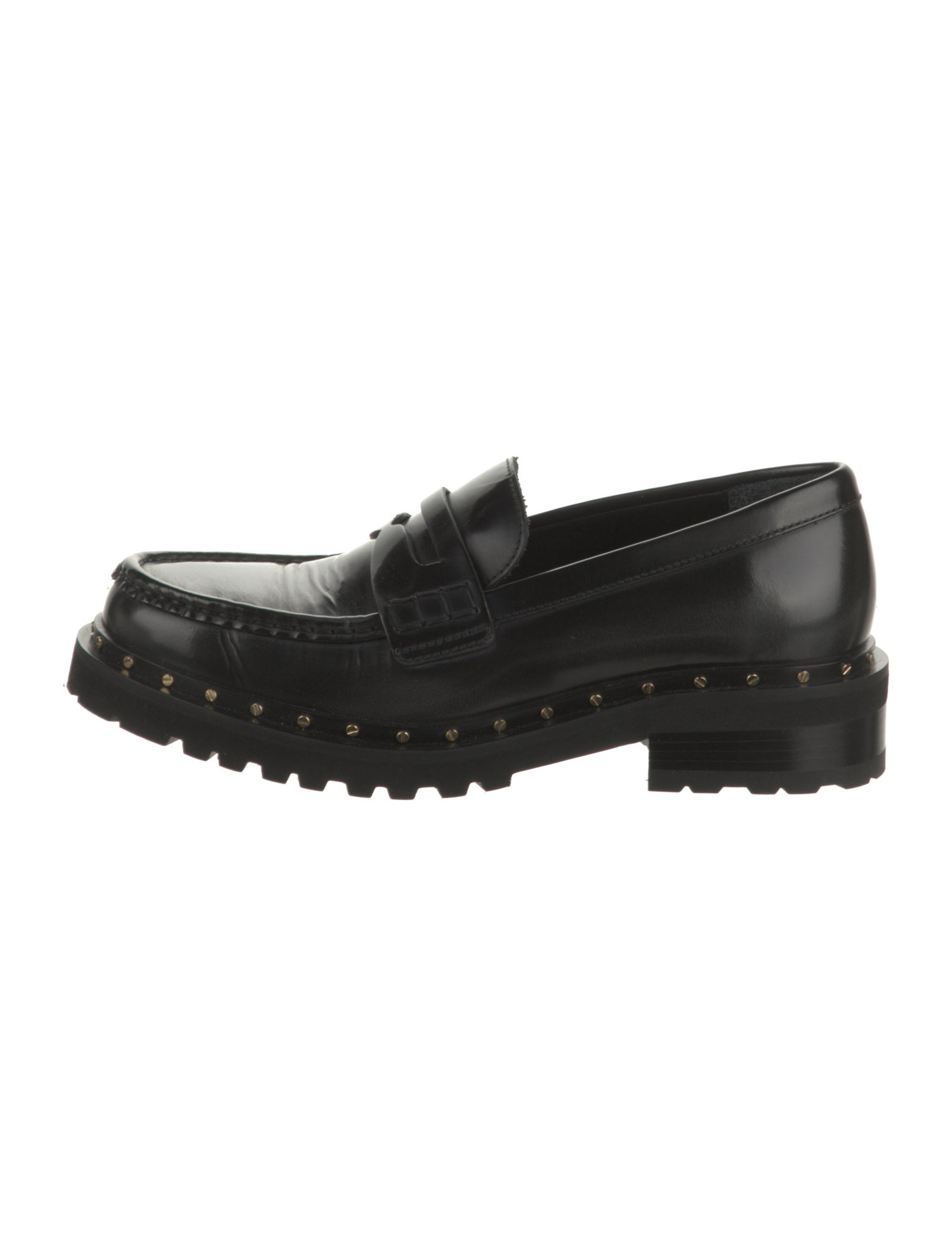 Golden Goose Leather Studded Accents Loafers