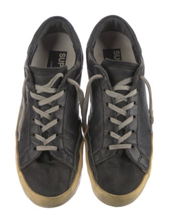 Golden Goose Leather Distressed Accents Sneakers