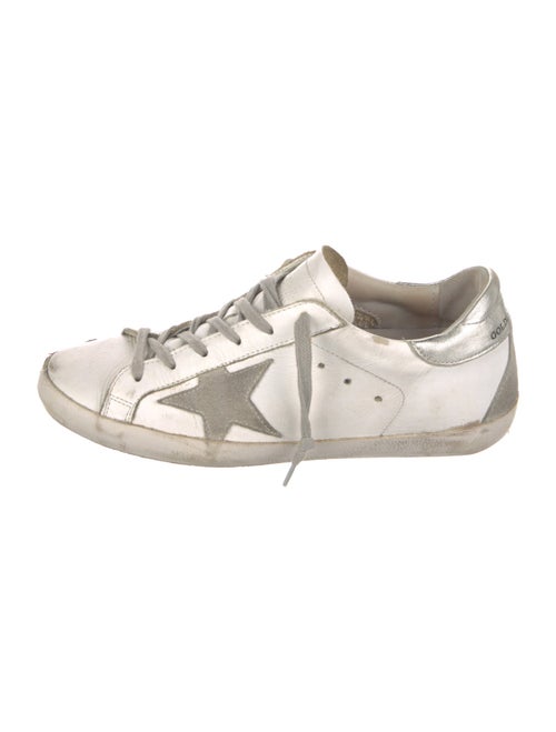 Golden Goose Leather Distressed Accents Sneakers