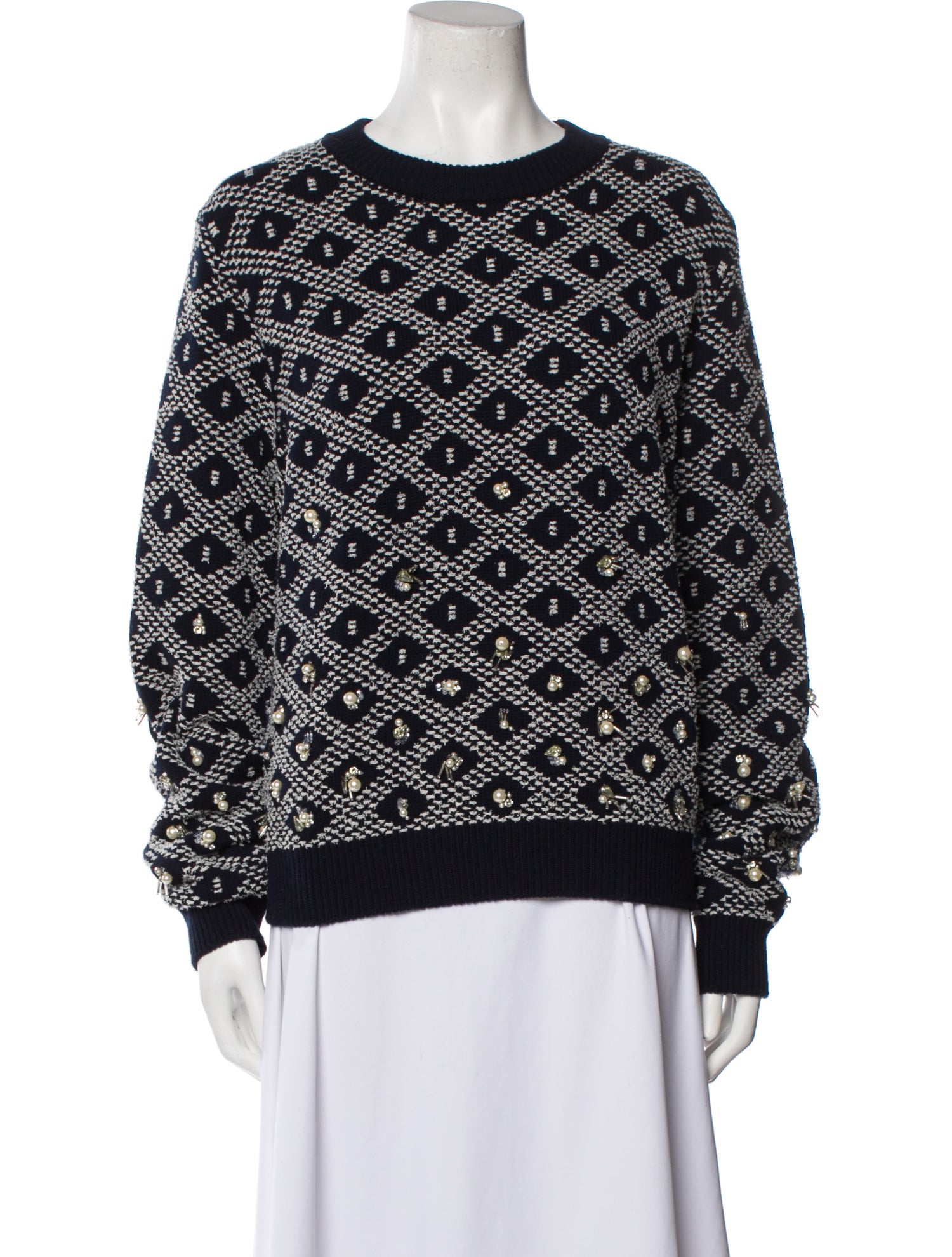 Golden Goose Virgin Wool Printed Sweater