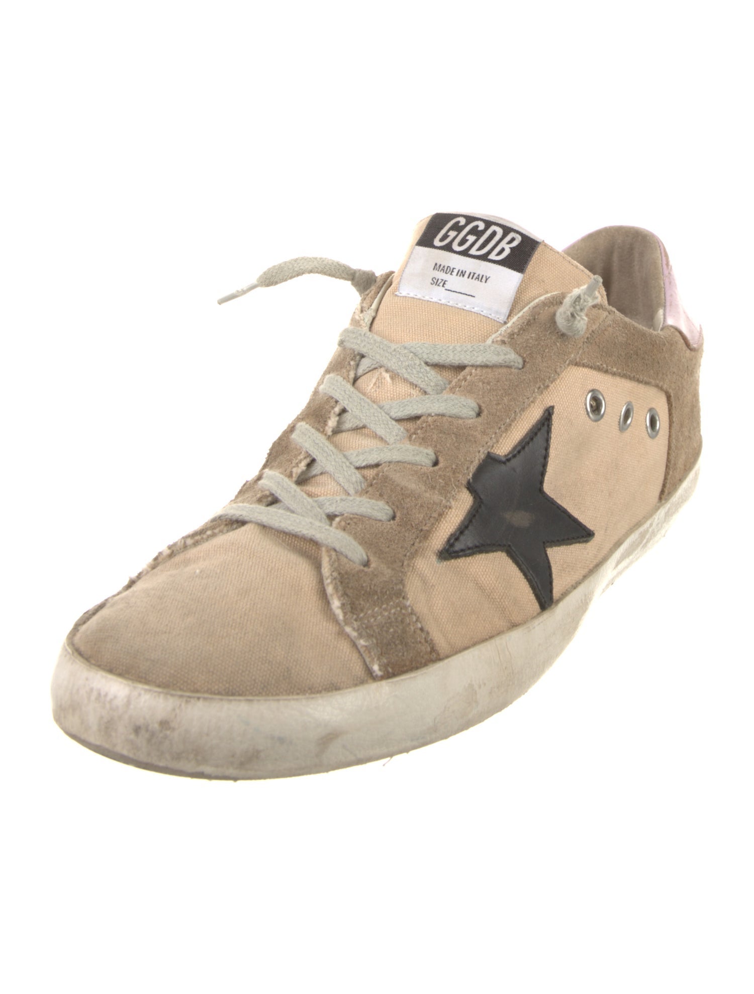 Golden Goose Printed Distressed Accents Sneakers