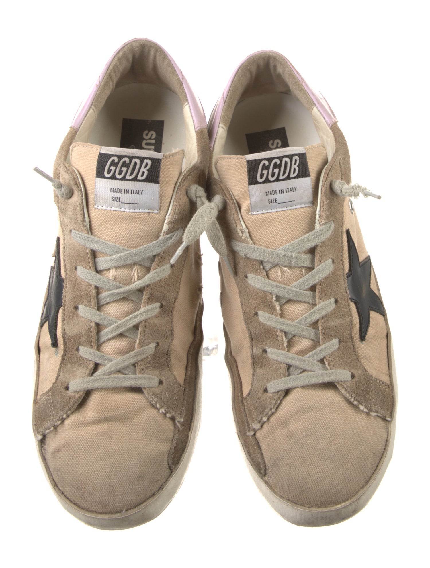 Golden Goose Printed Distressed Accents Sneakers