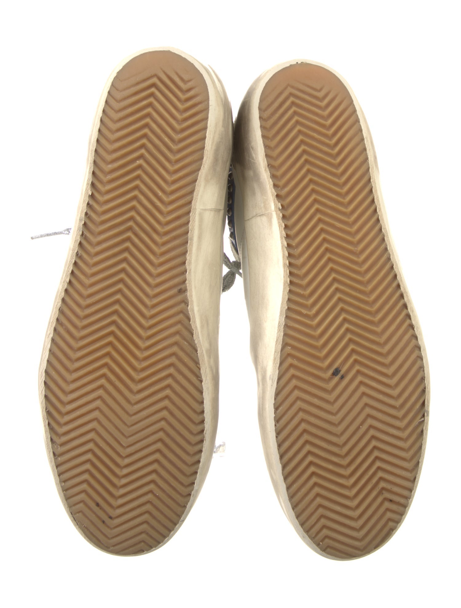 Golden Goose Leather Printed Sneakers