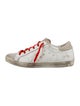 Golden Goose Leather Colorblock Pattern Sneakers